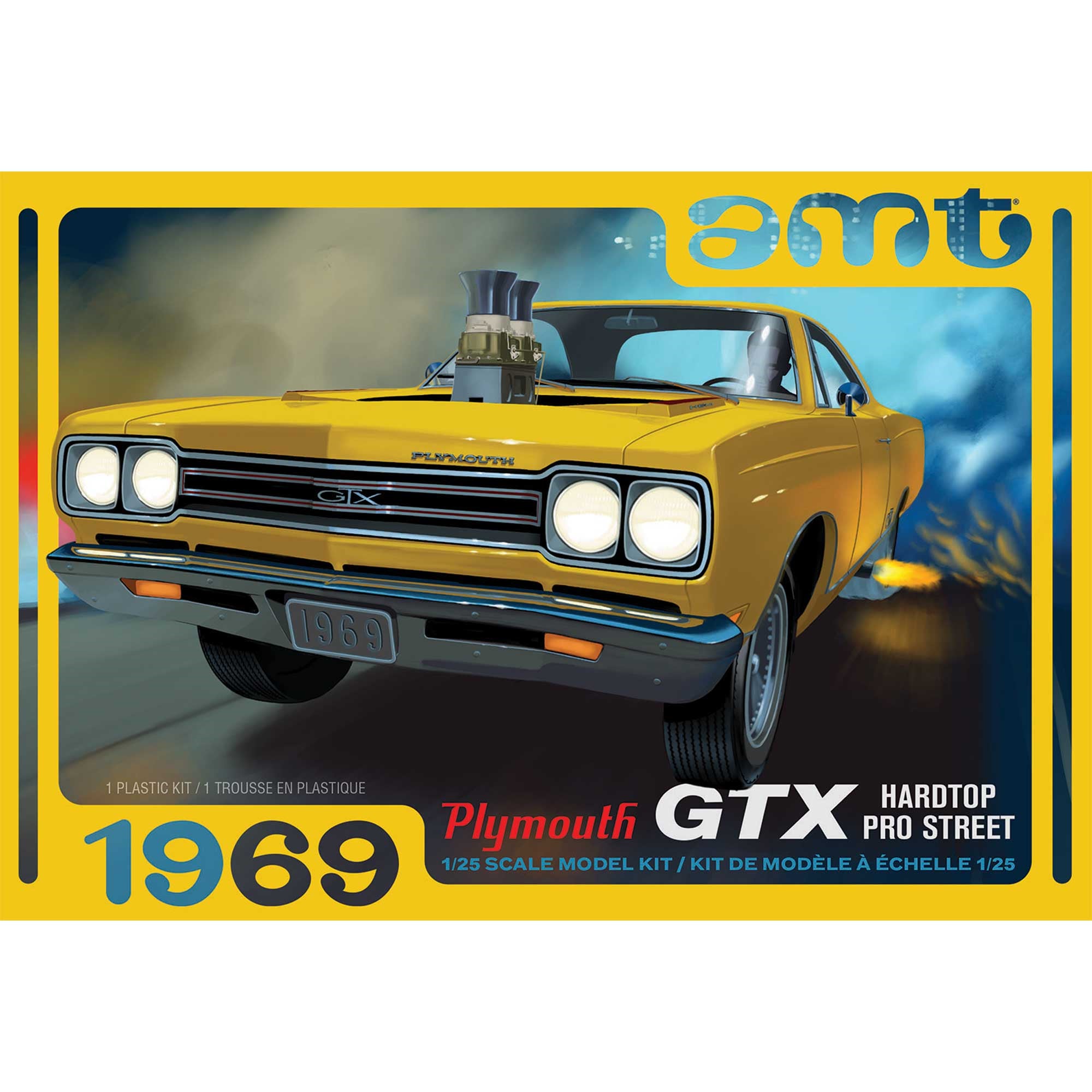 AMT 1/25 1969 Plymouth GTX Hardtop Pro Street