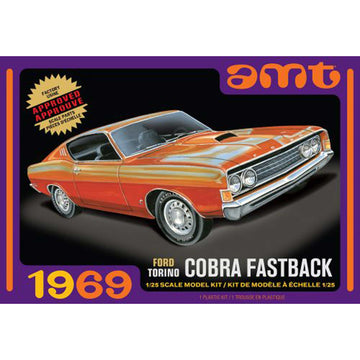 AMT 1/25 1969 Ford Torino Cobra Fastback Model Kit