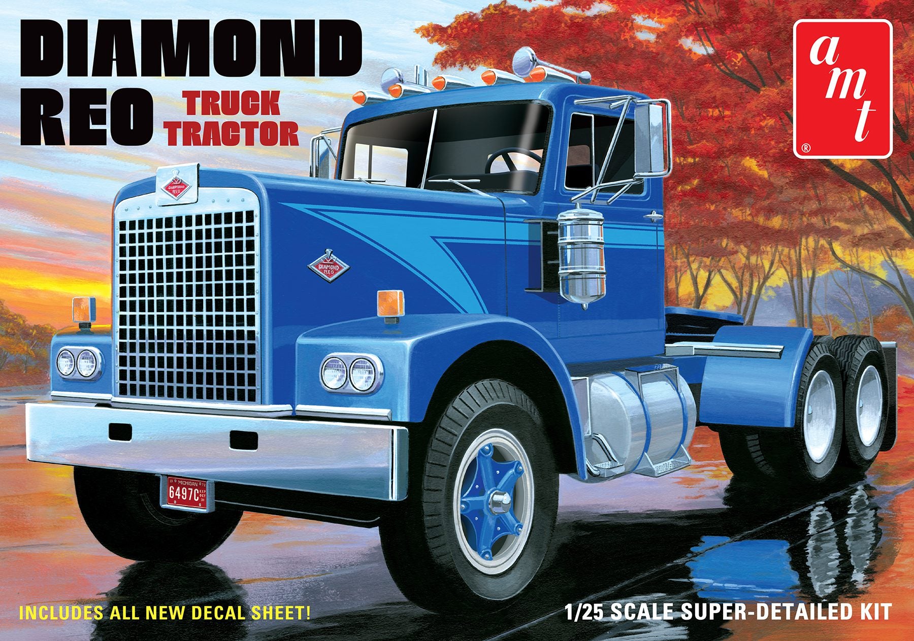 AMT Diamond Reo Truck Tractor 1:25 Scale Model Kit