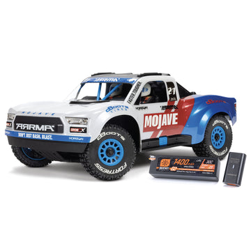 Arrma Mojave Grom 223S BLX 1/16 Brushless RTR 4WD Desert Truck (White) w/SLT2 2.4GHz Radio, DSC, Battery & Charger