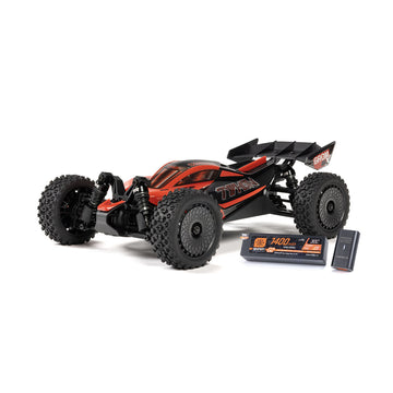 Arrma 1/18 TYPHON GROM 223S BLX Brushless 4X4 Small Scale Buggy RTR with Battery & Charger, Red