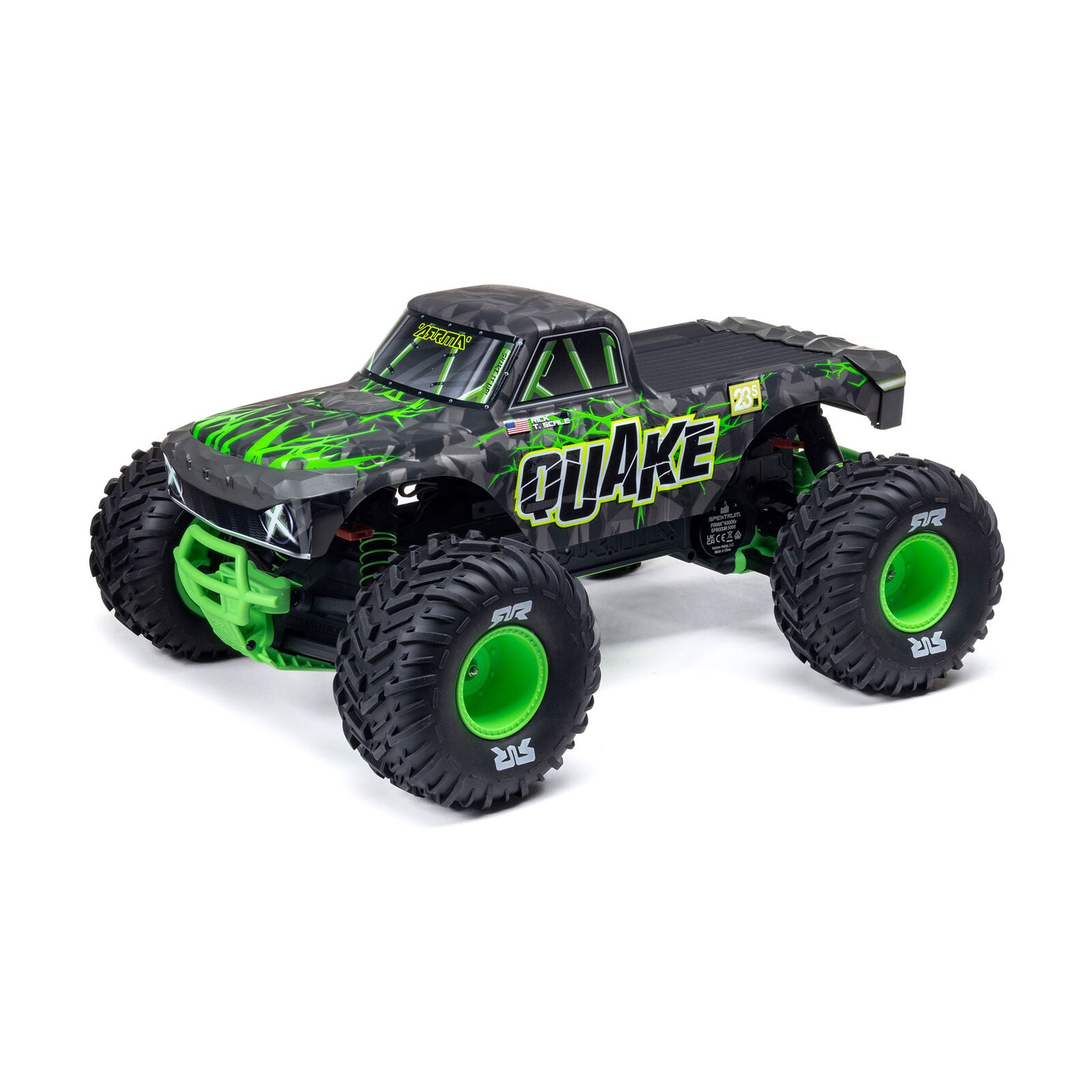 1/10 Quake 223S 2WD RTR BL Monster Truck, GREEN