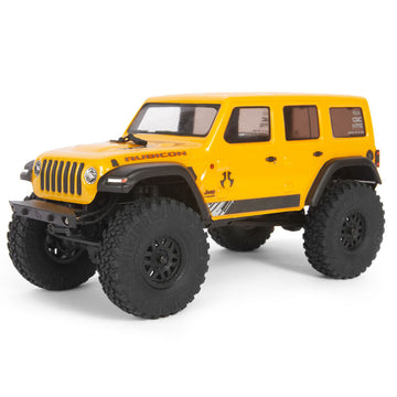 1/24 SCX24 2019 Jeep Wrangler JLU CRC 4WD Rock Crawler Brushed RTR, Yellow