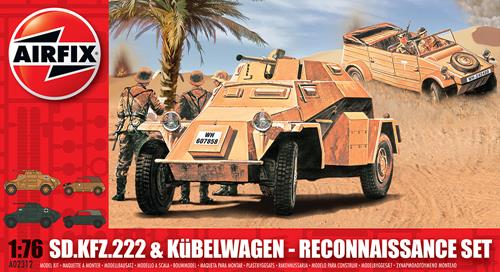 Airfix Sd Kfz 222 German Reconnaissance Set (02312)