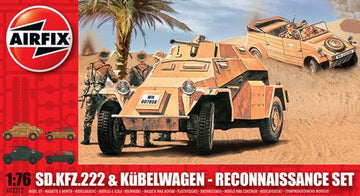 Airfix Sd Kfz 222 German Reconnaissance Set (02312)