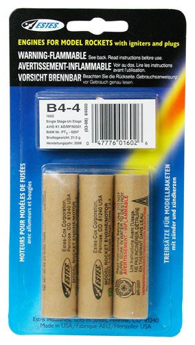 B4-4 Model Rocket Engines