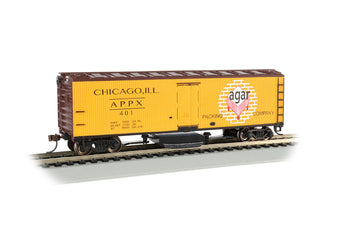 Bachmann HO 16331 Track Cleaning 40' Wood Reefer With Removable Dry Pad, Agar Packing Co. #401