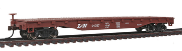 Bachmann Silver Series HO 17315 52' Flat Car, Louisville And Nashville #21757