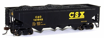 Bachmann Silver Series HO 17618 40' Quad Hopper, CSX (C&O) #141948