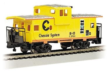 Bachmann Silver Series HO 17709 36' Wide Vision Caboose, Chessie (B&O)