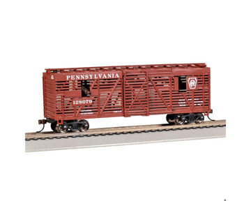 Bachmann HO 40' Animated Stock Car w/ Cattle - Pennsylvania #128079