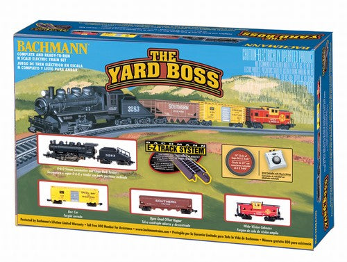 Bachmann N 24014 The Yard Boss, Santa Fe Electric Train Set With E-Z Track