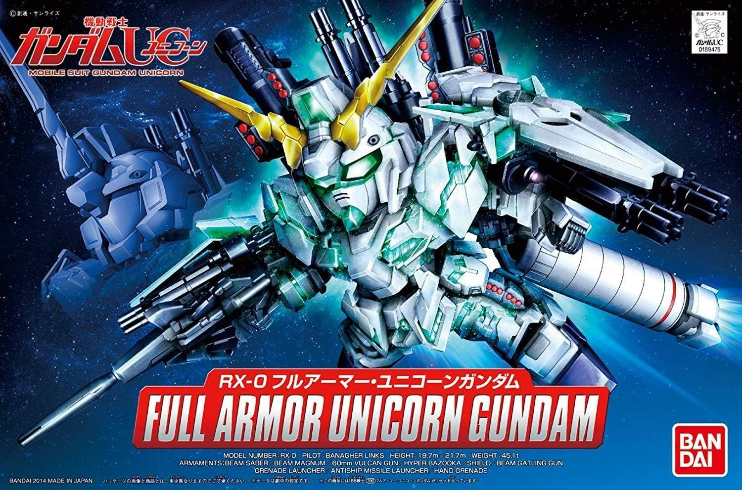 Bandai Hobby BB #390 SD Full Armor Unicorn Gundam Model Kit