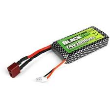 BlackZon Battery Pack LiPo 7.4V, 1600mAh, T-Plug (Deans)