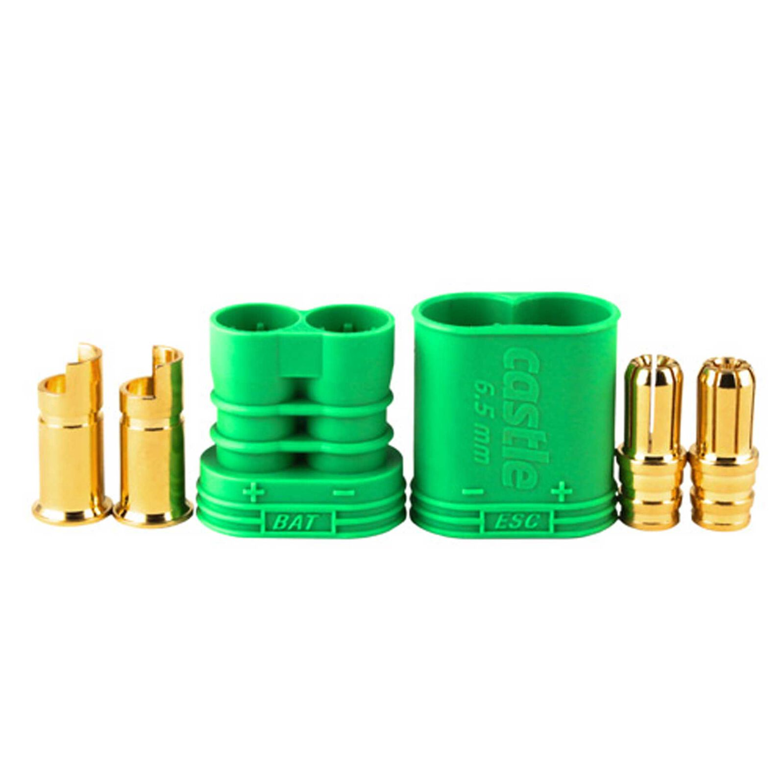 Connector: 6.5mm Polarized Bullet Device and Battery Set Castle Creations