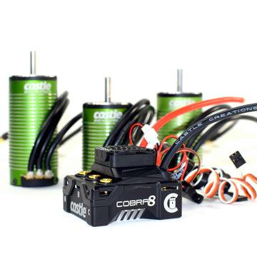 CSE010-0172-03 Cobra 8, 25.2V ESC with 1515-2200kV Sensored Motor Combo 010017203 (Castle Creations)