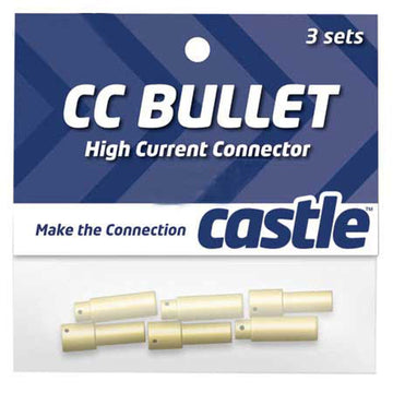 High Current Connector: 4mm Bullet Set (3) Castle Creations