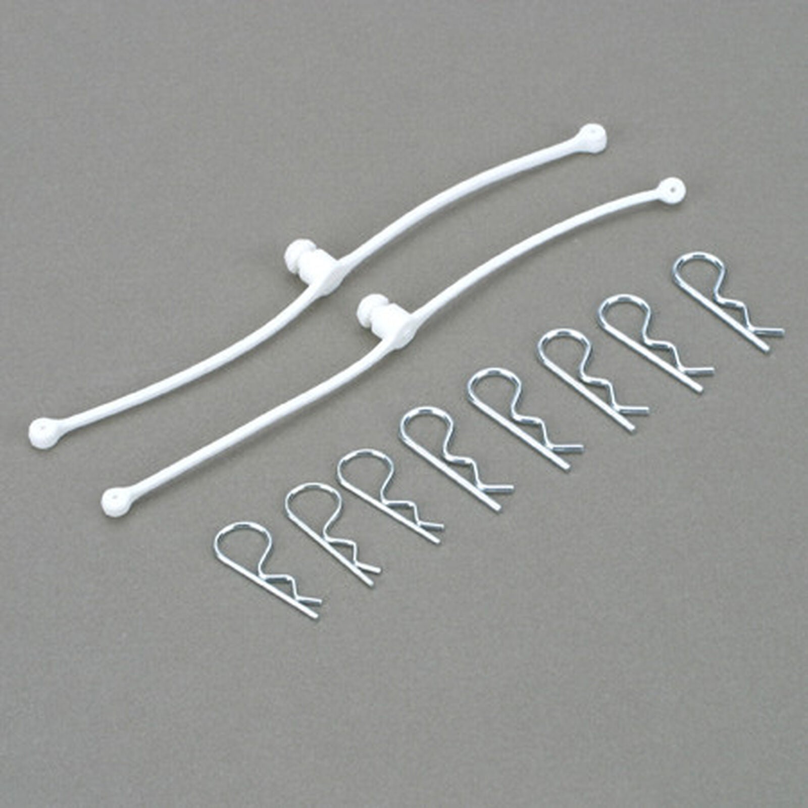 DuBro Body Klip Retainers w/Body Clips (White)