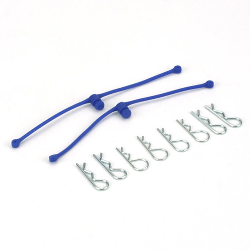 Body Klip Retainers, Blue (2)