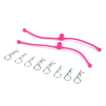 DUB2251 Du-Bro Body Klip Retainers w/Body Clip Pink