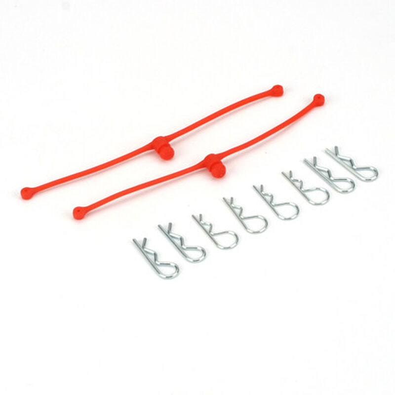 Body Klip Retainers, Orange (2)