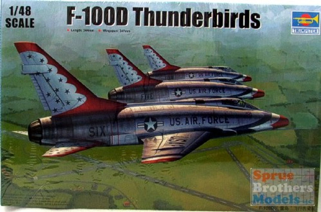 1:48 Trumpeter F-100D Super Sabre Thunderbirds