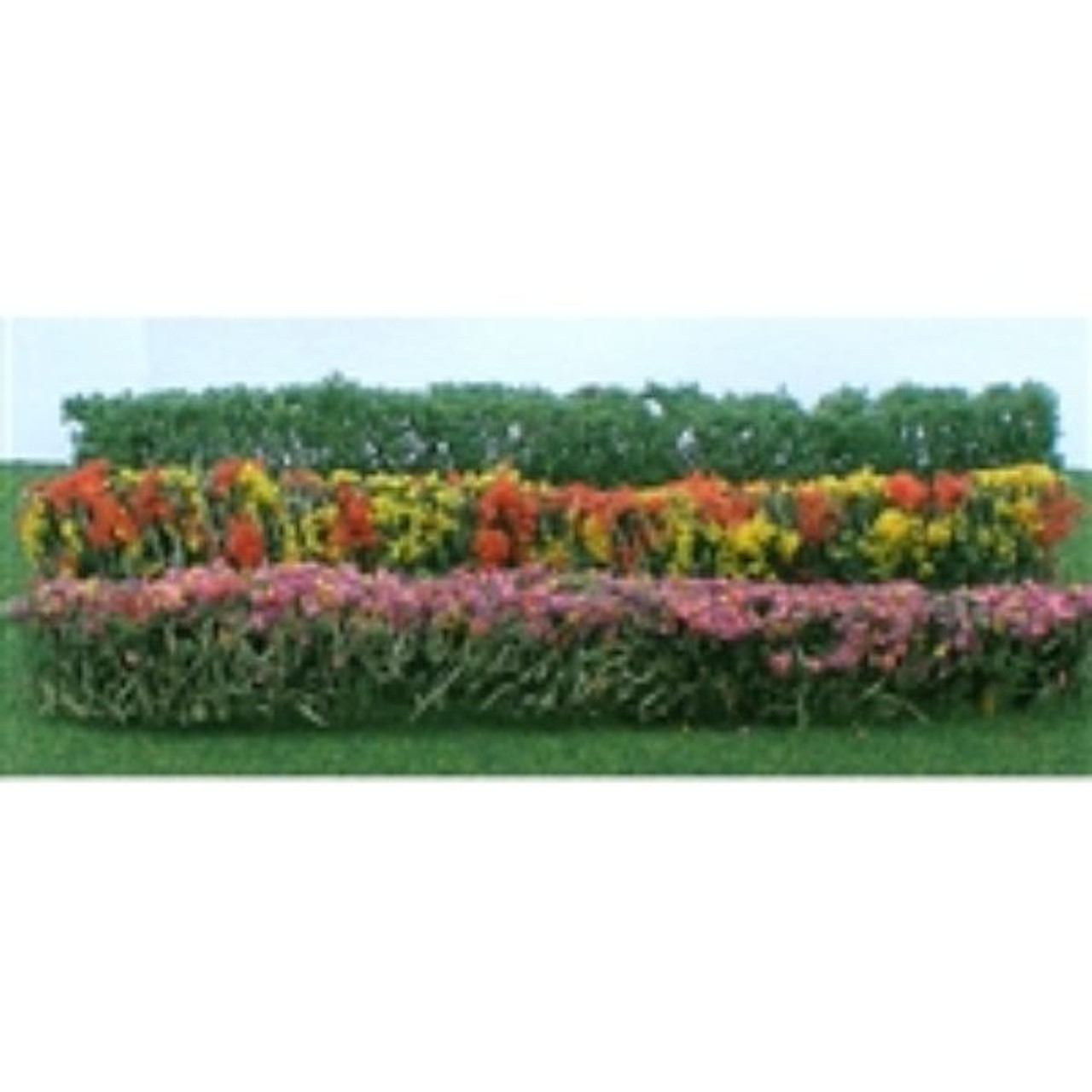 JTT Scenery Flower Hedges,Red/Pink/Yellow/Purple 5x3/8x5/8"(8)