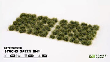 6mm Strong Green Wild Grass Tufts (70)