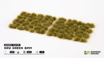 6mm Dry Green Wild Grass Tufts (70)