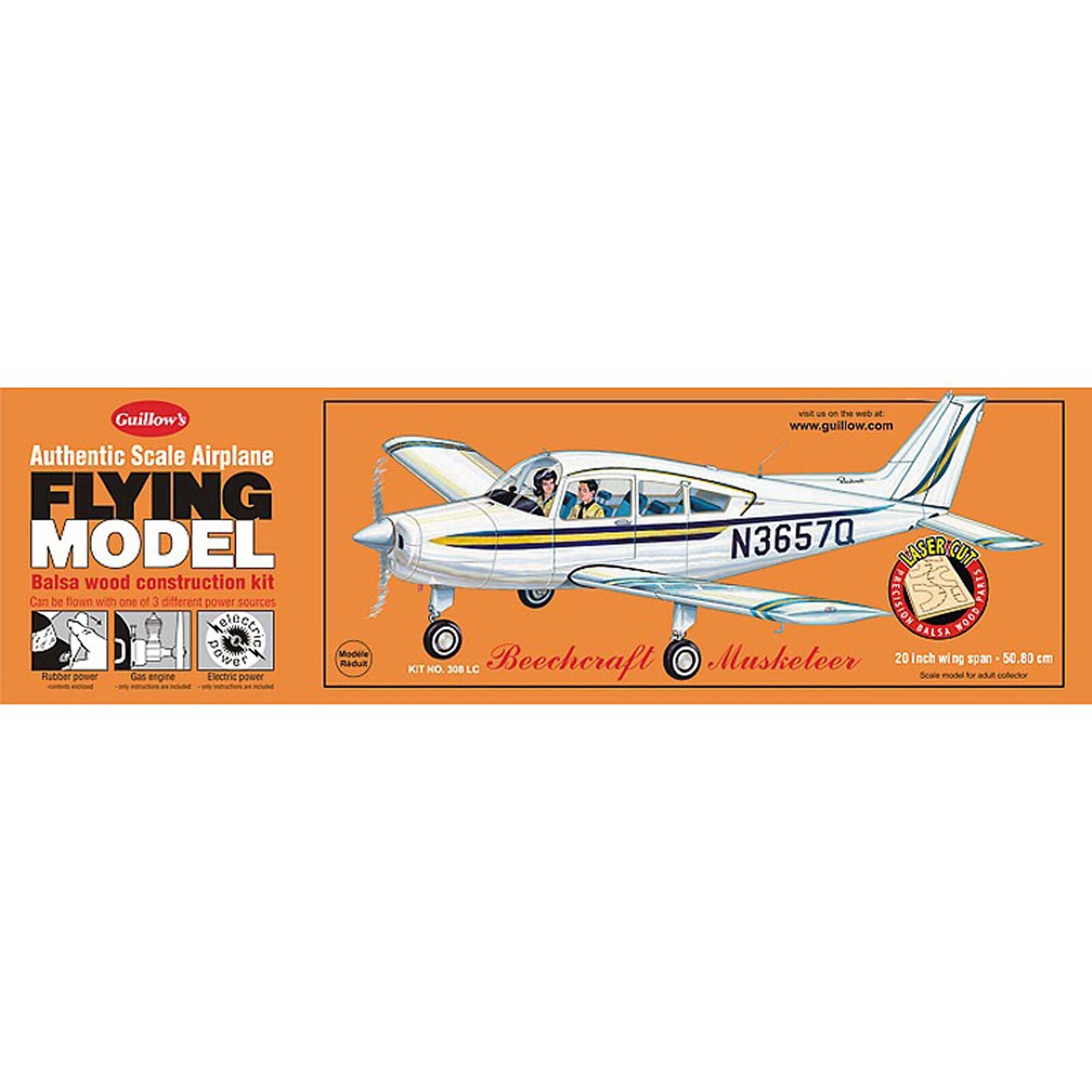 Guillows Beechcraft Musketeer Laser Cut