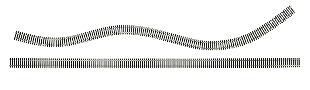 Bachmann 36" Nickel Silver Flex Track (5) (HO Scale)