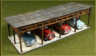 Bachmann Laser Cut Car Shed Kit (HO Scale)