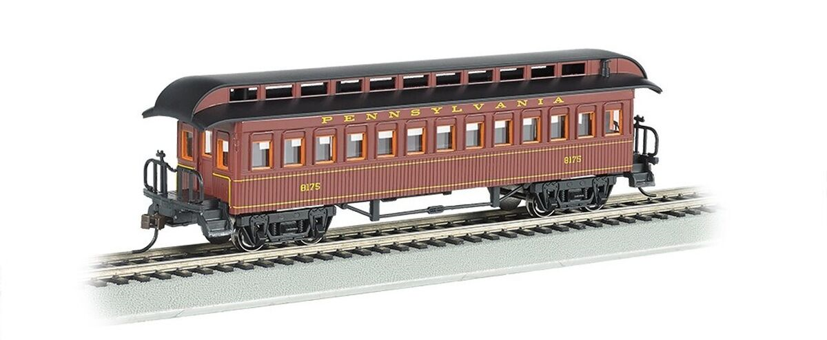 Bachmann Pennsylvania Railroad 1860-80's Era Coach (HO Scale)