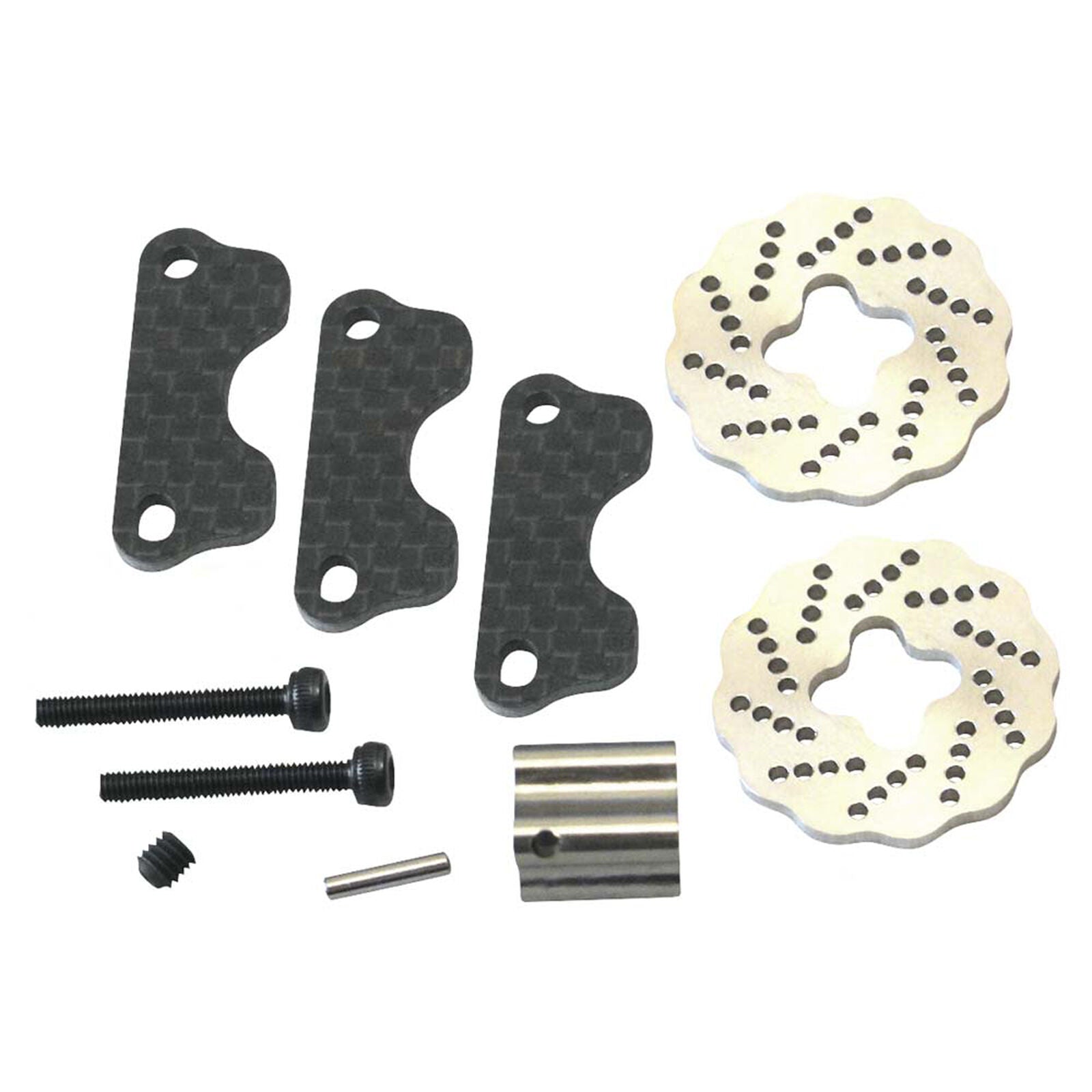 HOT RACING HRASJT39DG CARBON DUAL STEEL WAVE BRAKE, JATO
