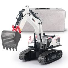 IMEX HUN11594W EXCAVATOR YELLOW 1/14 SCALE: WHITE