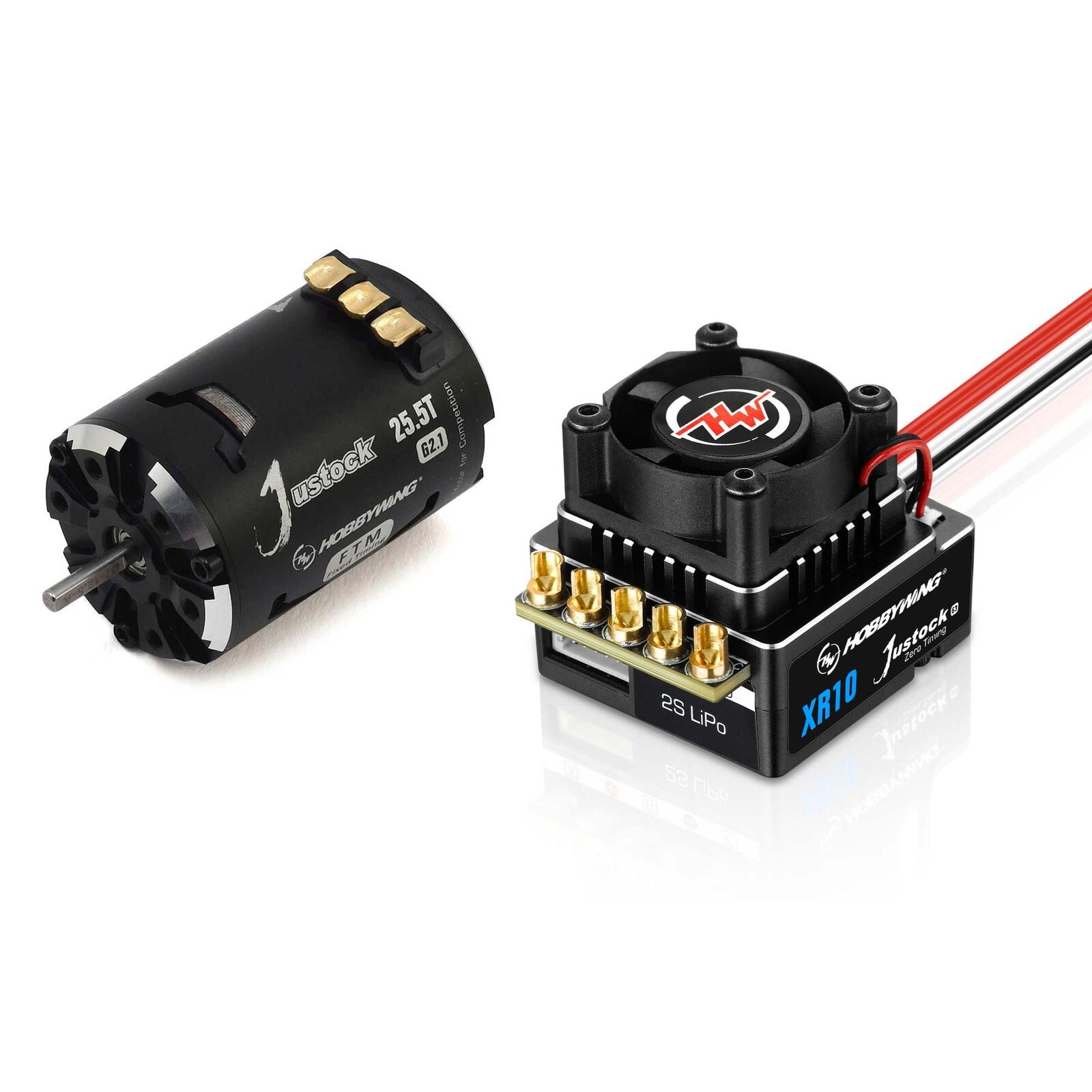 Hobbywing XERUN XR10 Justock G3 ESC & Justock G2.1 Brushless Motor (25.5 Turn) Combo