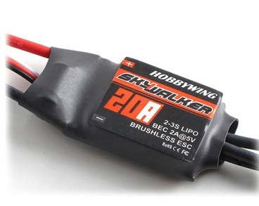 Skywalker 20A Brushless ESC, 2S-3S LiPo (HWI80060010)