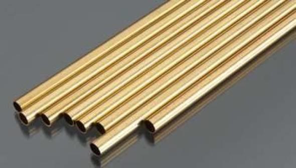 Round Brass Tube .014 Wall - 9/32 x 12 - 1 pc.