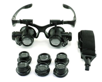 Multi-Powered Magnigier Eyewear w/LED Lights