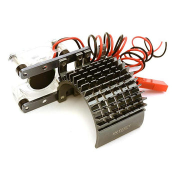 INTEGY INTC22480GUN V2 SIDE MOUNT MOTOR HEATSINK & COOLING FAN: GUN METAL
