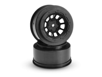 JConcepts 12mm Hex Hazard Short Course Wheels (Black) (2) (Slash Front) (JCO3350B)