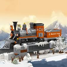 JIE Star Western Train Locomotive Building Set
