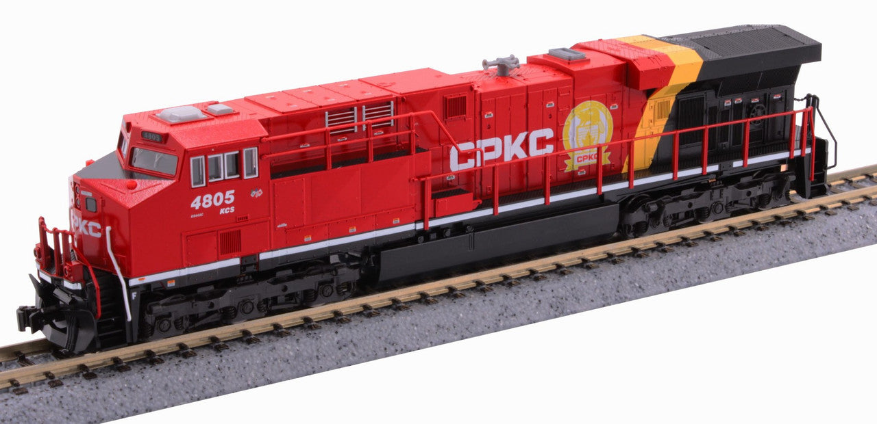 Kato N 176-8956 DCC Ready GE ES44AC GEVO Locomotive Canadian Pacific Kansas City CPKC KCS #4805