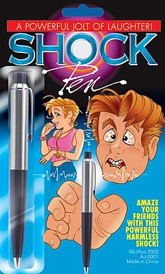 Shock pen prank
