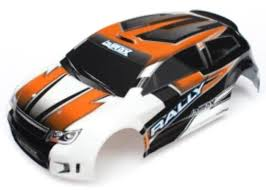 Traxxas Body, Latrax 1/18 Rally, Orange (Painted)/ Decals