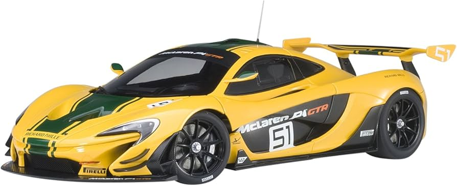 Kyosho MR-03 RS Mini-Z RWD ReadySet w/McLaren P1 GTR Body (Yellow/Green) w/KT-531P 2.4GHz Transmitter