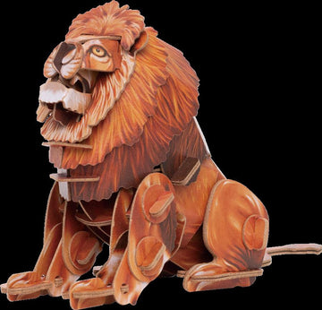 MakeBug D0017 Voices of Nature Lion 3D Kraft Paper Puzzle