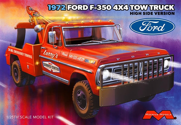 1972 Ford F350 4X4 High Side Tow Truck (1/25) (fs)