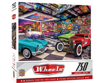 Masterpieces Puzzles & Games 750PUZ WHEELS COLLECTORS GARAGE
