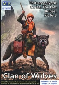 1/24 Post Apocalyptic: Clan of Wolves: Wolf & Girl
